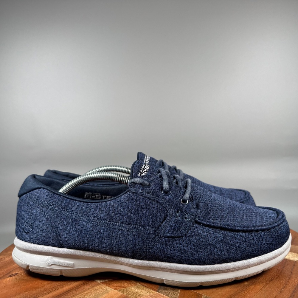 Skechers Go Step Lite 14429 Navy Blue Goga Max Walking Shoes Womens 9.5